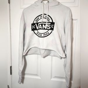 Vans crop top hooded sweatshirt